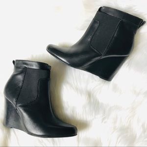 KELSI DAGGER BROOKLYN Wedge Ankle Leather Boot 8.5